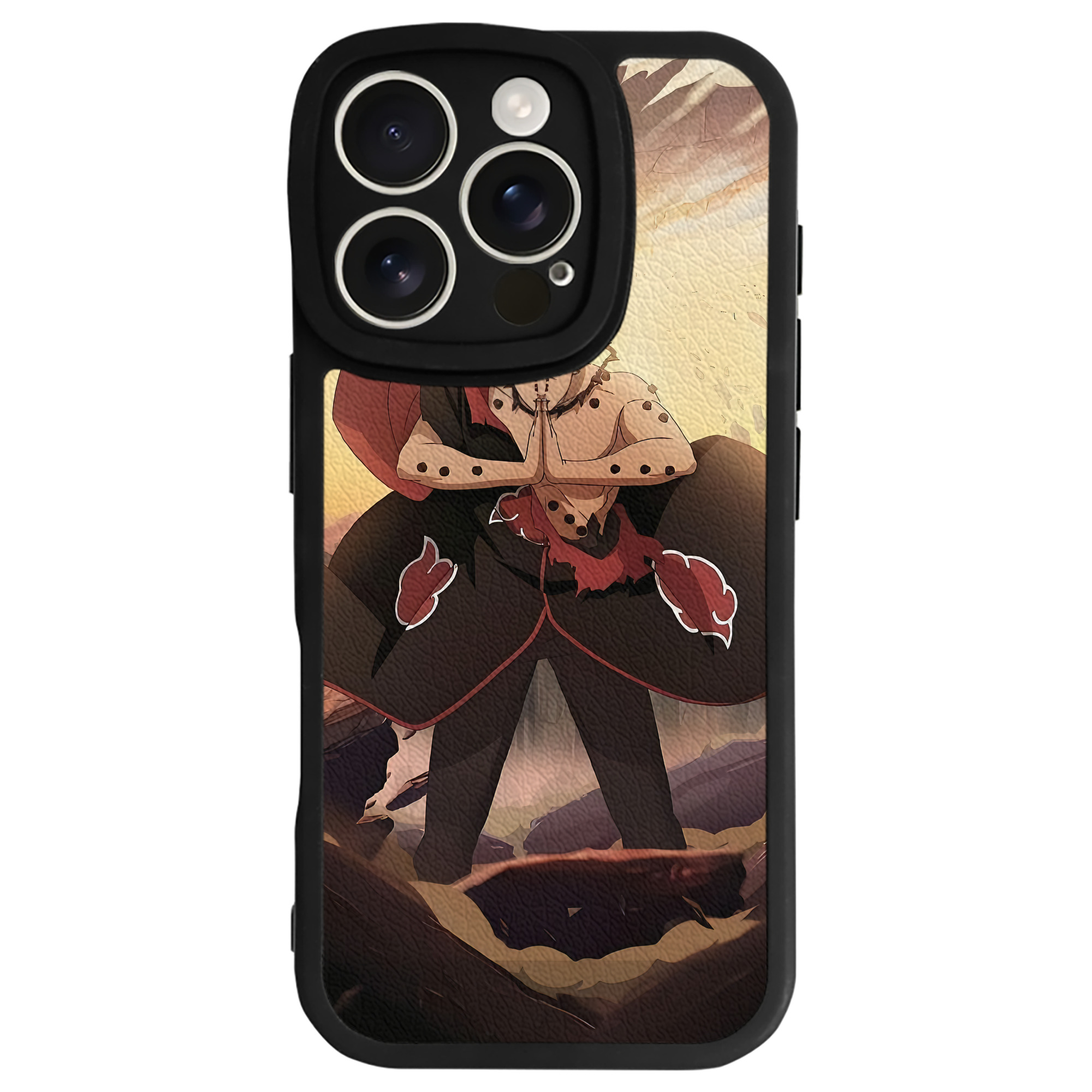 （画像用） NARUTO -ナルト- NARUTO -ナルト- 疾風伝 【iPhone 16シリーズ対応】シリコンスマホケース（レザー調） 材質：シリコン